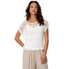 Damen Spitzenbluse mit Top