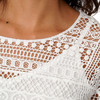 Damen Spitzenbluse mit Top