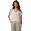 Damen Spitzenbluse mit Top