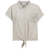 Damen Musselin-Bluse mit Knotendetail