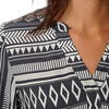 Damen Tunika-Kleid mit Allover-Muster