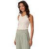 Damen Top mit Rippstruktur