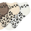 3 Paar Damen Sneaker-Socken mit Leo-Muster