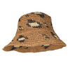 Damen Strohhut mit Allover-Muster