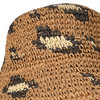 Damen Strohhut mit Allover-Muster