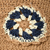 Damen Strohhut mit Blumen-Motiv