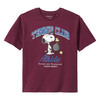 Peanuts T-Shirt mit großem Print dunkelrot