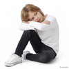Jungen Langarmshirt in Unifarben