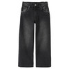 Jungen Straight-Jeans mit verstellbarem Bund dunkelgrau