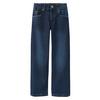 Jungen Straight-Jeans mit verstellbarem Bund dunkelblau