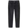 Jungen Slim-Jeans mit verstellbarem Bund dunkelgrau