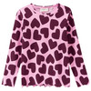 Mädchen Langarmshirt mit Herz-Allover