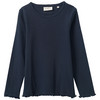 Mädchen Langarmshirt mit Bio-Baumwolle dunkelblau