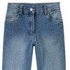 Mädchen Wide-Leg-Jeans mit verstellbarem Bund