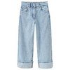 Mädchen Wide-leg Jeans mit verstellbarem Bund