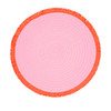 Platzset in runder Form rosa / orange