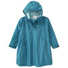 Kinder Regenponcho in leichter Qualität dunkelgrün / blau