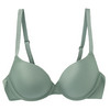 Beugel-bh voor dames in basic-look salie