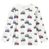 Jungen Langarmshirt mit Trecker-Motiven