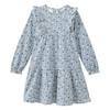 Mädchen Kleid mit Millefleur-Muster