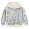 Mädchen Sweatjacke mit Blumen-Print