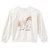 Mädchen Sweatshirt mit Pferde-Motiv