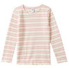 Mädchen Langarmshirt mit Rippstruktur