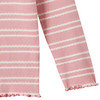 Mädchen Langarmshirt mit Rippstruktur