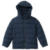 Jungen Steppjacke mit abnehmbarer Kapuze dunkelblau