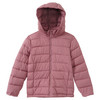 Mädchen Steppjacke mit abnehmbarer Kapuze rosa