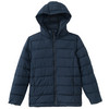 Jungen Steppjacke mit abnehmbarer Kapuze dunkelblau