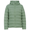 Damen Steppjacke mit abnehmbarer Kapuze grün
