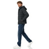 Herren Steppjacke mit abnehmbarer Kapuze