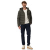 Herren Steppjacke mit abnehmbarer Kapuze