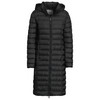Damen Soft-Daunenmantel mit Kapuze schwarz