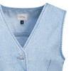 Damen Jeansweste mit Knopfleiste