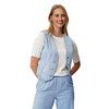 Damen Jeansweste mit Knopfleiste