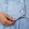 Damen Jeansweste mit Knopfleiste