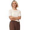 Damen Strickshirt mit Wellenbündchen