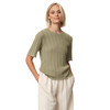 Damen Strickshirt mit Wellenbündchen