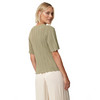 Damen Strickshirt mit Wellenbündchen