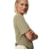 Damen Strickshirt mit Wellenbündchen