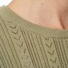 Damen Strickshirt mit Wellenbündchen