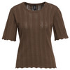Damen Strickshirt mit Wellenbündchen