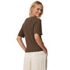 Damen Strickshirt mit Wellenbündchen
