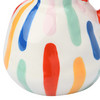 Vase mit bunten Streifen