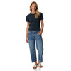 Damen T-Shirt mit Rundhalsausschnitt