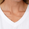 Damen T-Shirt mit V-Ausschnitt