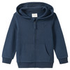 Mädchen Sweatjacke im Basic-Look dunkelblau
