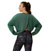 Damen Sport-Sweatshirt mit offenem Rücken